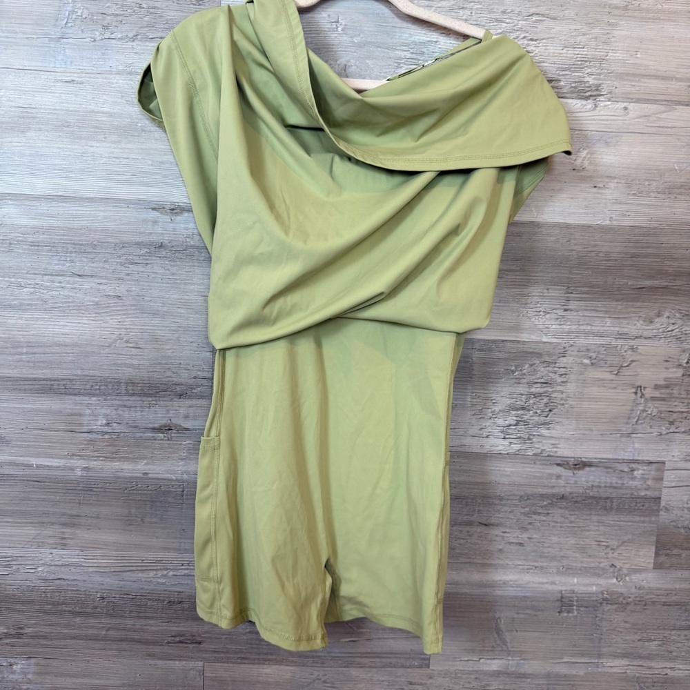 Halara SoftlyZero™ 2-in-1 Active Dress with Shorts – Sage Green – Large - Picture 8 of 10